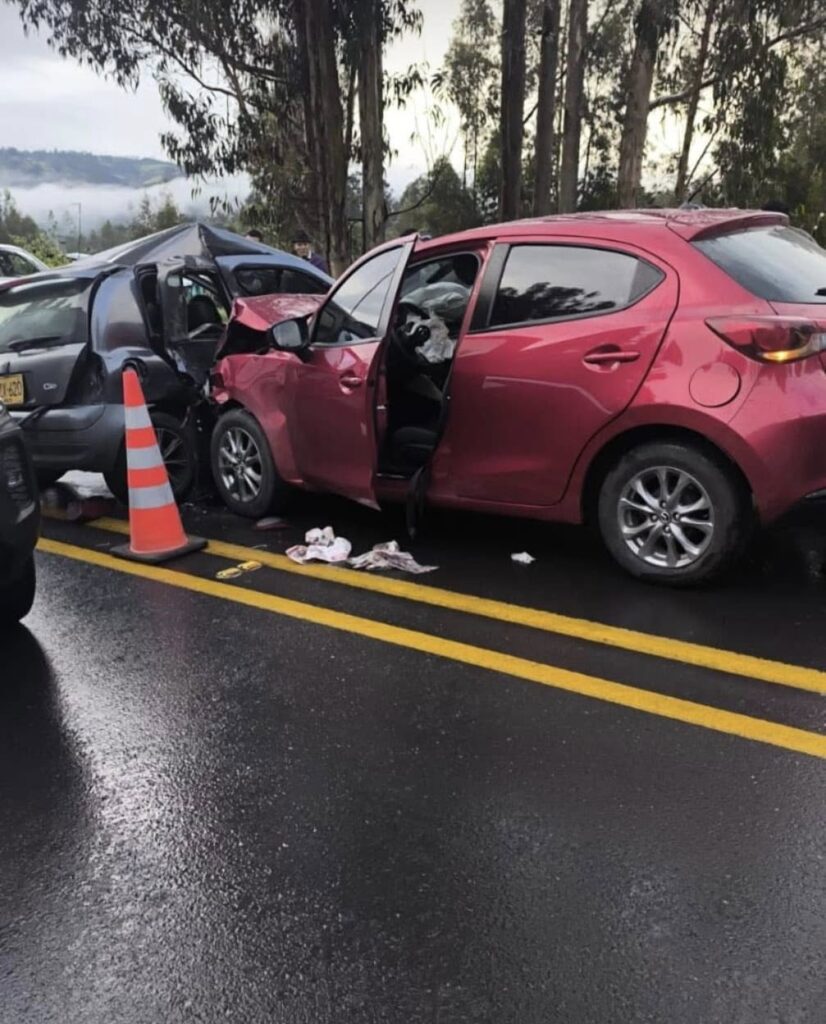 Choque deja seis personas lesionadas en el sector de Yanala, municipio de Ipiales