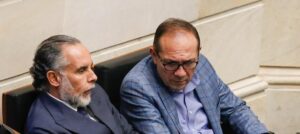 Ministros del Interior y de Trabajo, Armando Benedetti y Antonio Sanguino.