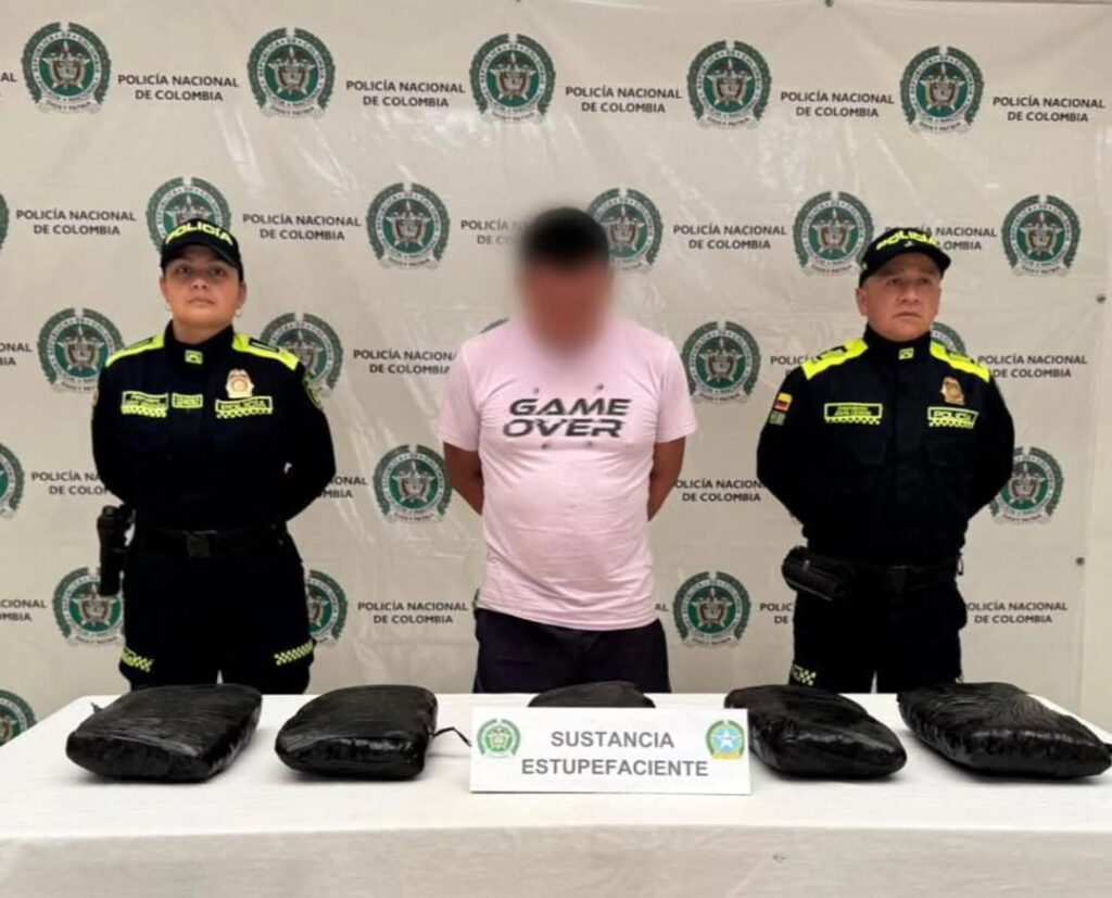 Capturado con más de 4 kilos de marihuana en pleno casco urbano de Pasto