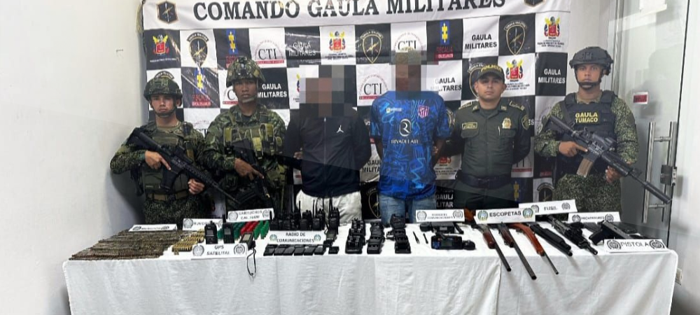 Armada de Colombia recupera a menor de edad y captura a dos presuntos integrantes de grupo armado en Tumaco