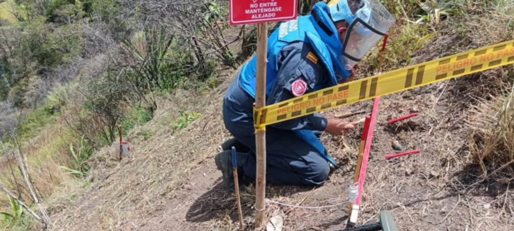 Desminadores eliminan riesgo en zona rural de San Pablo