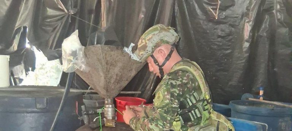 Destruyen laboratorio e incautan casi una tonelada de cocaína en Mosquera, Nariño