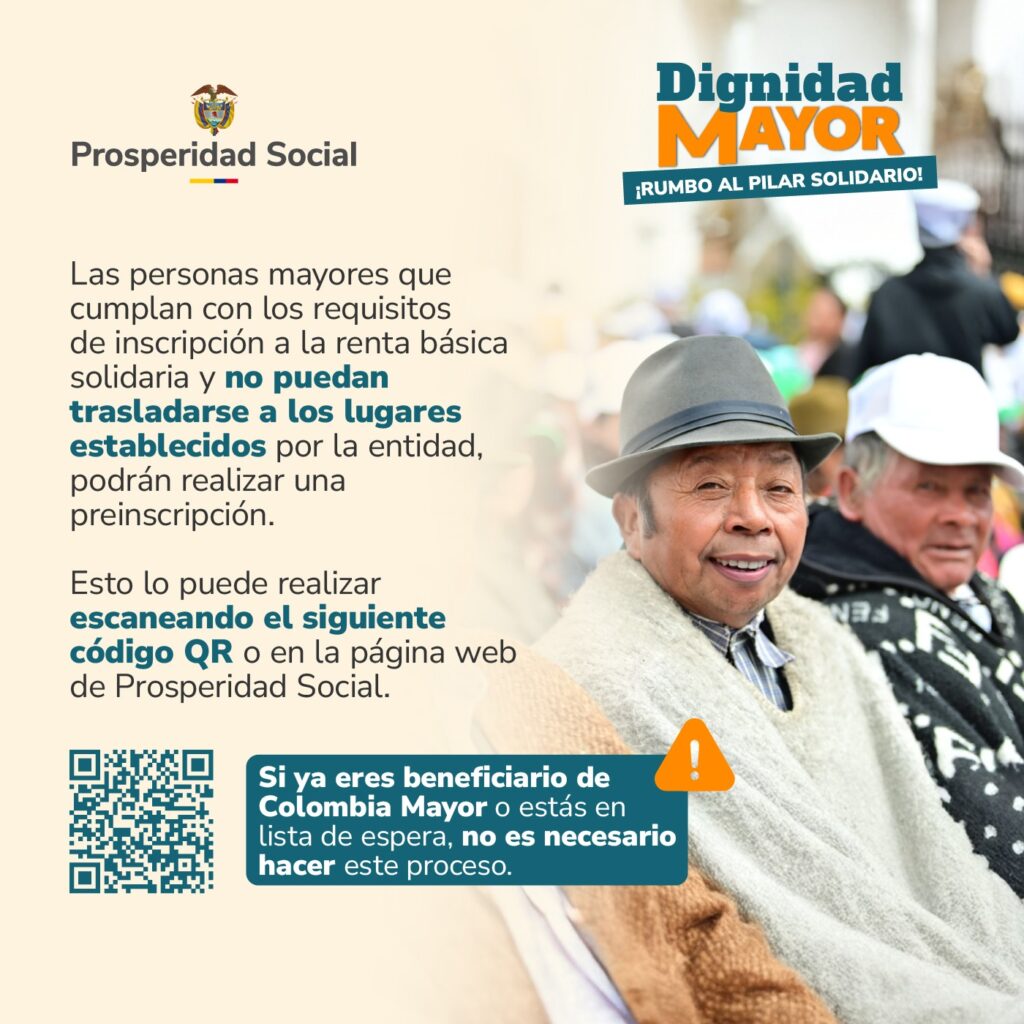 Prosperidad Social inició la búsqueda de casi 12.000 adultos mayores para el Pilar Solidario.