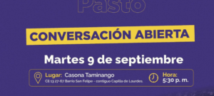 Hoy Sergio Fajardo en Pasto. Conversación abierta 'Colombia ¡Adelante!'