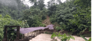 Fuertes lluvias afectan puente que comunica a pueblo Awá