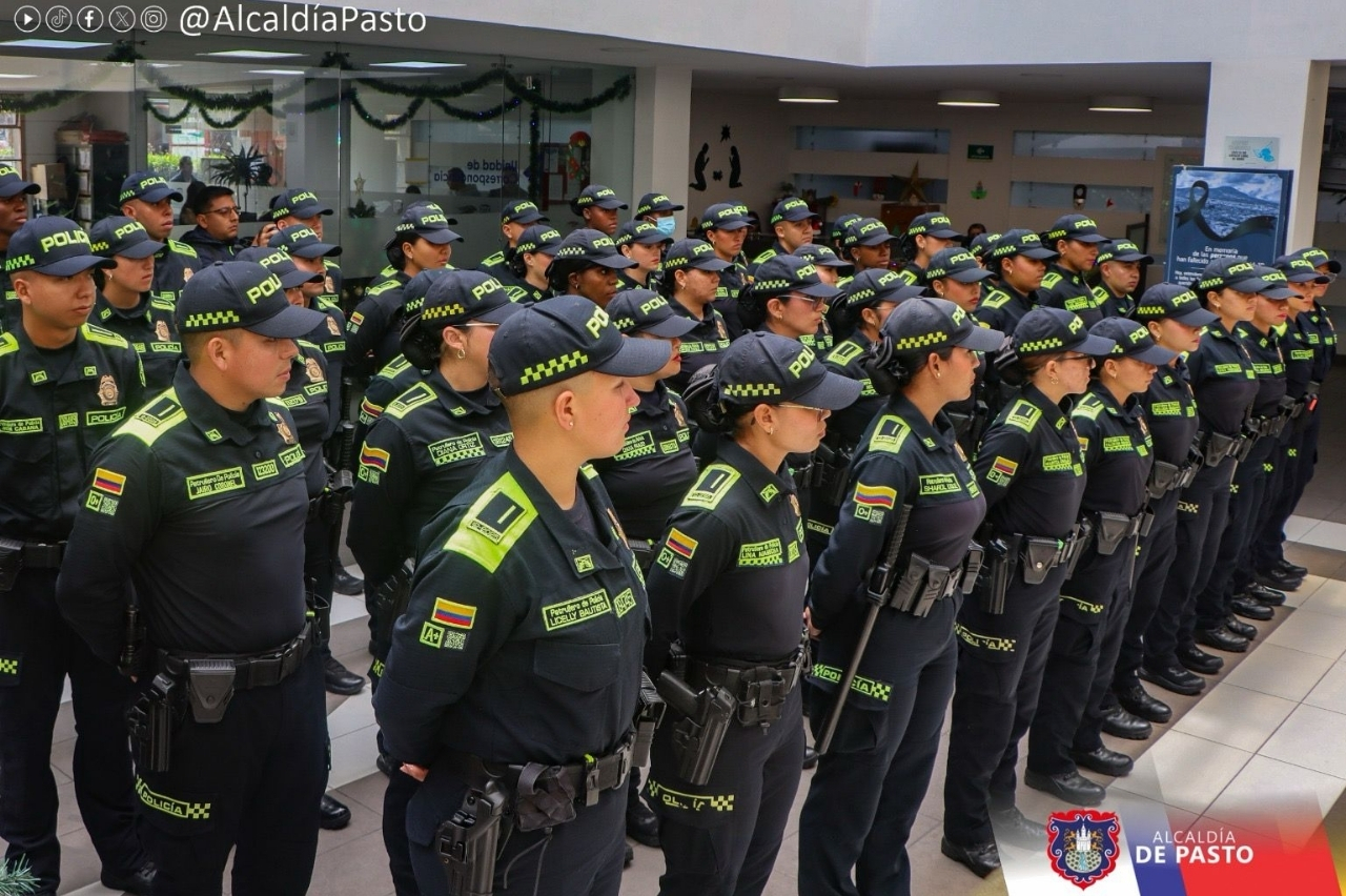 Pasto refuerza su seguridad con la llegada de 50 nuevos uniformados de la Policía