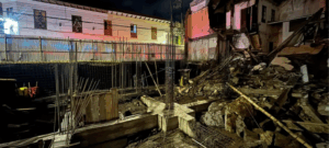 Colapso estructural en vivienda del barrio Obrero