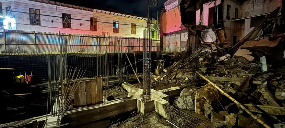 Colapso estructural en vivienda del barrio Obrero