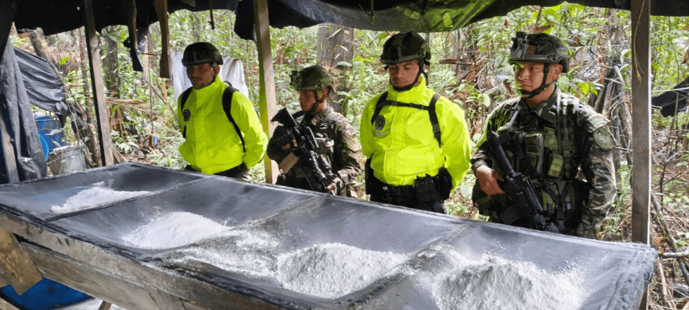 Golpe a las economías ilícitas: Ejército y Policía incautan 5,5 toneladas de cocaína en El Charco, Nariño