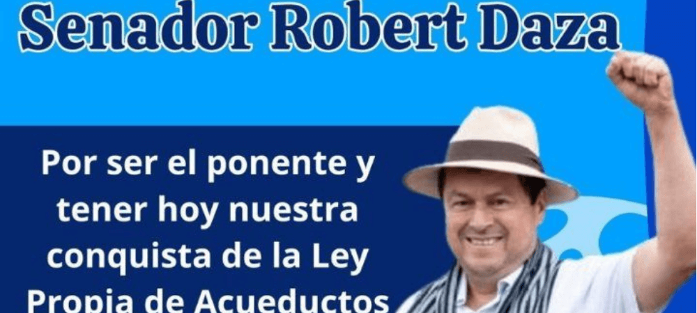 Aprueba ley que blinda el agua como bien común y protege los acueductos comunitarios