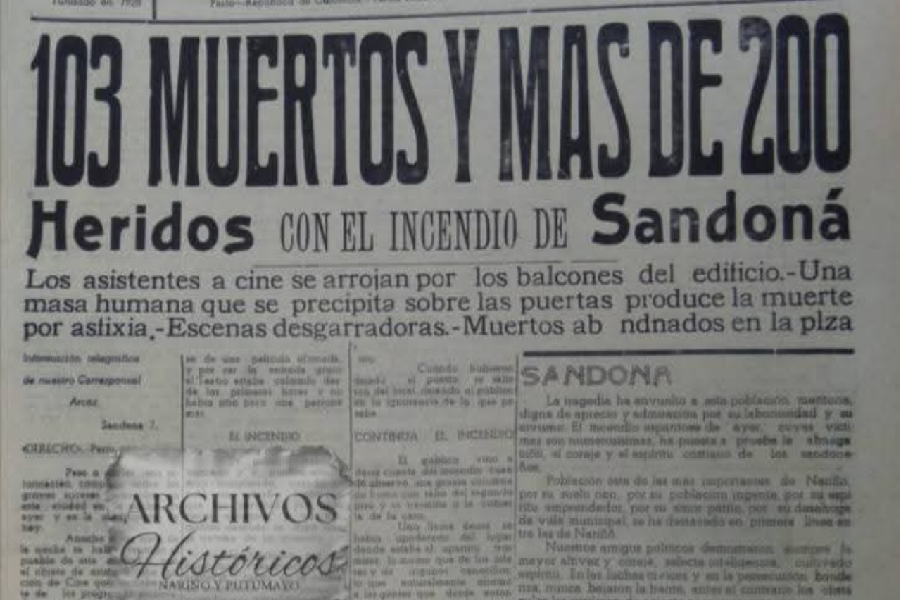La tragedia del Palacio Municipal de 1940 permanece como el episodio más doloroso en la historia de la comunidad sandoneña