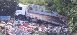 Camión cargado con alimentos cae a un abismo en la vía Ancuya–Guaitarilla