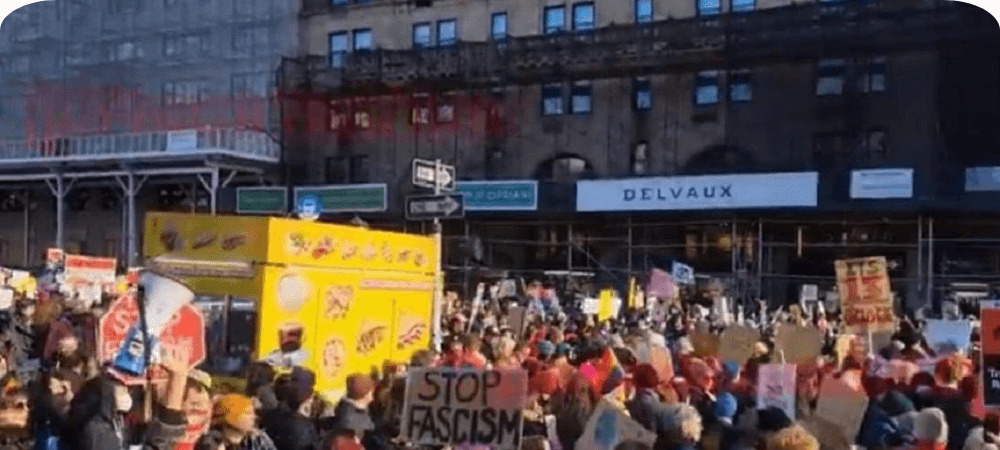 Nueva York se moviliza masivamente en defensa de los derechos migrantes y contra la violencia institucional