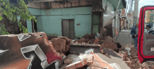 Colapso parcial de vivienda genera emergencia en la calle 16 de Pasto