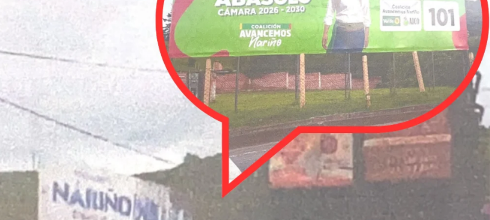 Denuncian presunto uso político de valla contratada para Aguardiente Nariño