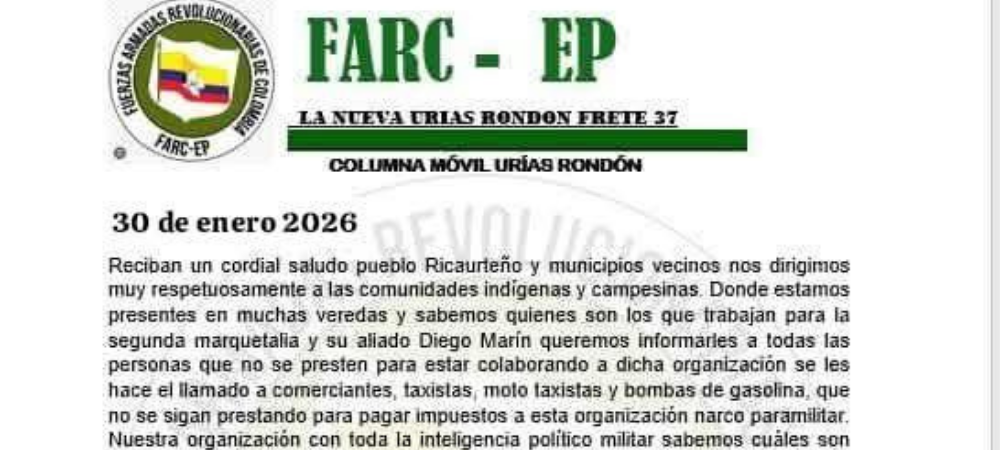 Alerta en el piedemonte costero por amenazas directas contra comunidades rurales